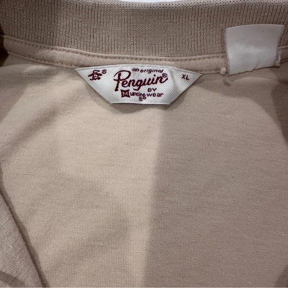 Original Penguin Tan Polo Shirt with Blue Accents - Picture 2 of 3